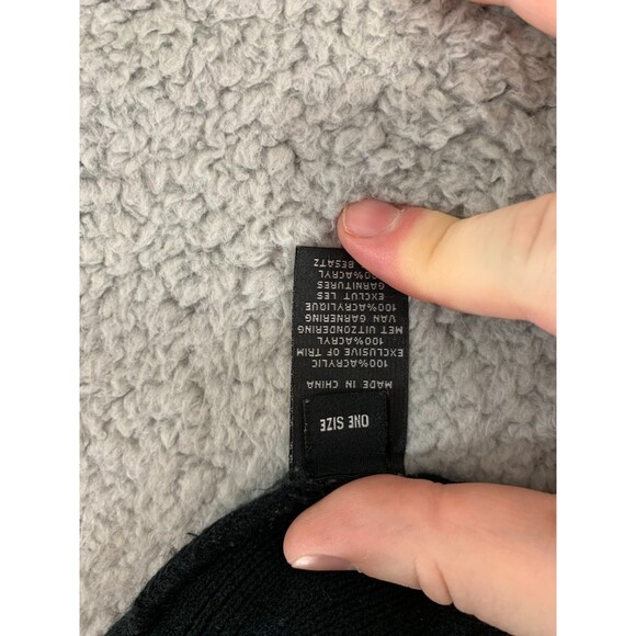 Harley Davidson Black and White Beanie Hat Attire Snakeskin Design One Size - Picture 4 of 12